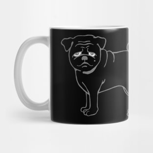 Big Black Pug Mug